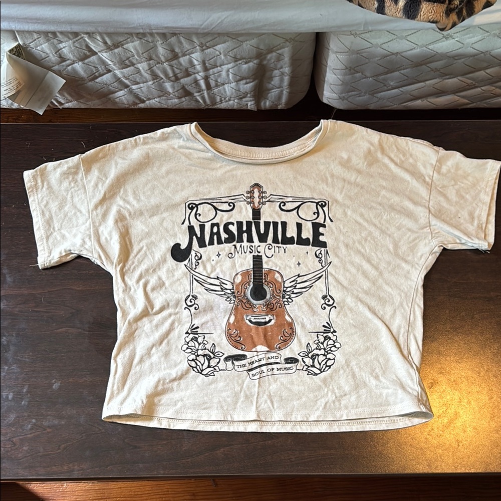 Wonder Nation Cream Short Sleeve Tee